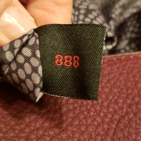 Mode Luxe Tote Purse & Make Up Bag Merlot Suede and Faux Leather NWOT - Picture 7 of 8